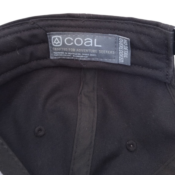 Coal Headwear Uniform Hat – Black & Brown Snapback Classic Structured Style - Picture 6 of 6